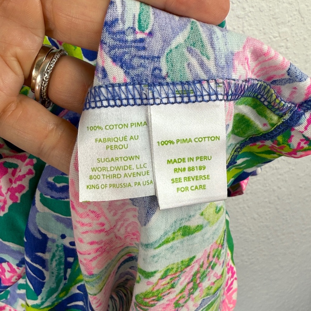 Perfect like new Lilly Pulitzer Beacon Dress in Multi Fan Club XS - Picture 7 of 8